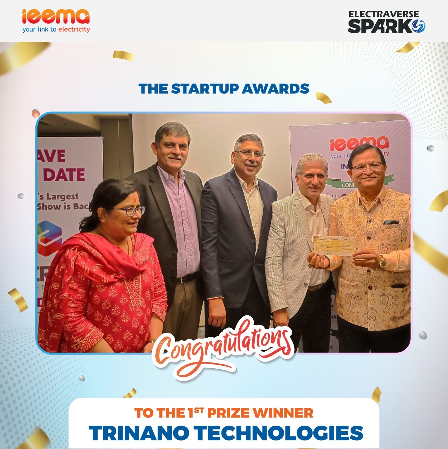 First Prize Winner Startup sustainable development TriNano Technologies